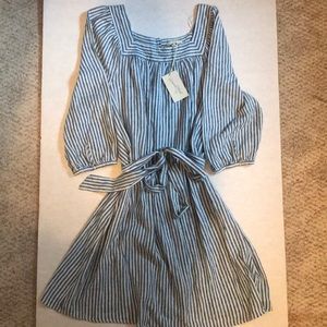 Universal Thread Blue/White striped dress